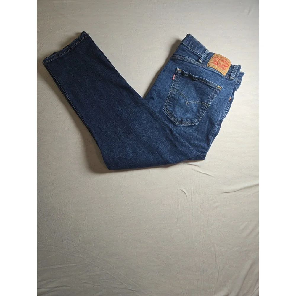 Levi's 541 Athletic Taper Jeans Men's 42x30 Blue Dark Wash Stretch Denim